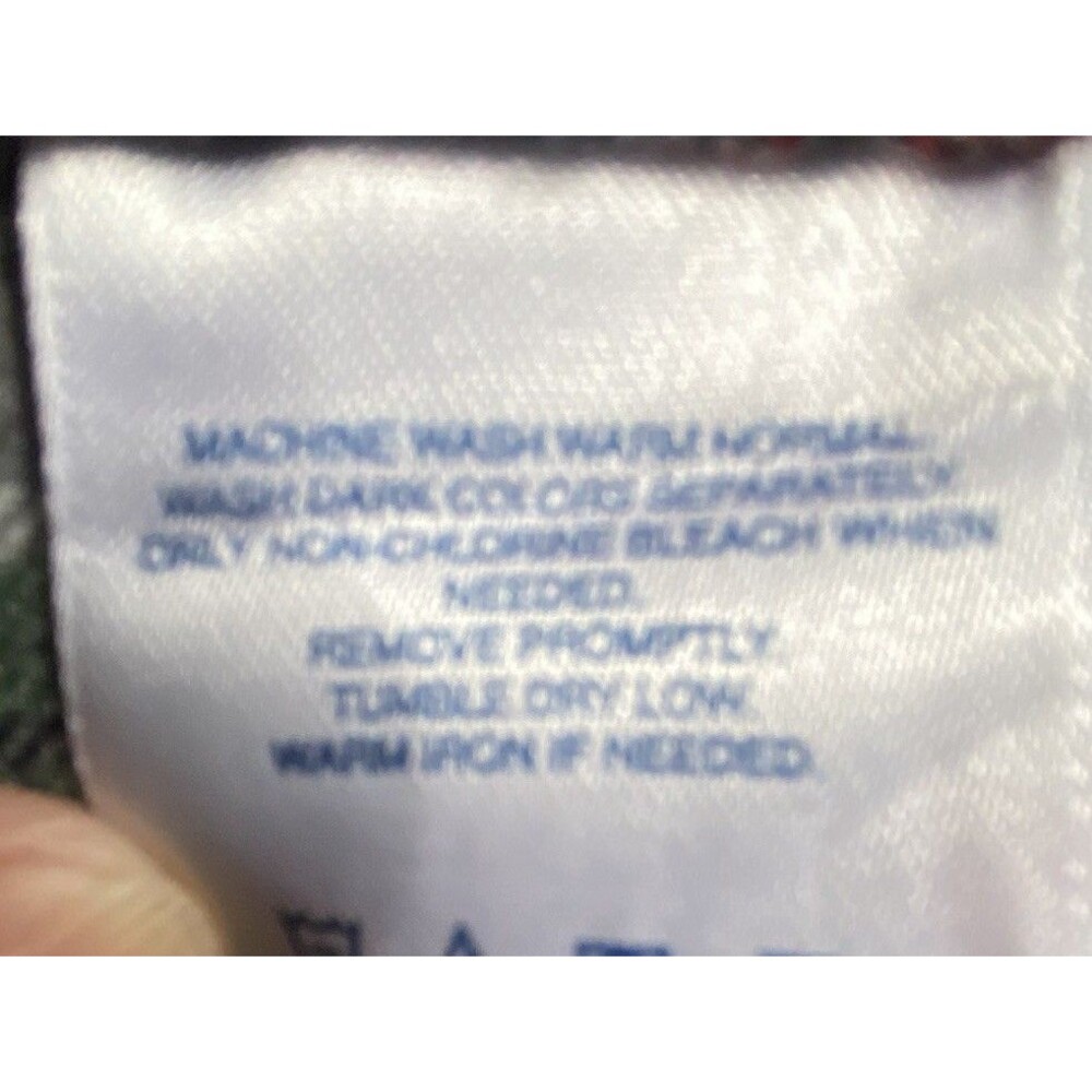 LANDS END Shirt Mens M Plaid Flannel 100% Cotton Button‎ Down Pocket MINT! - Picture 13 of 14